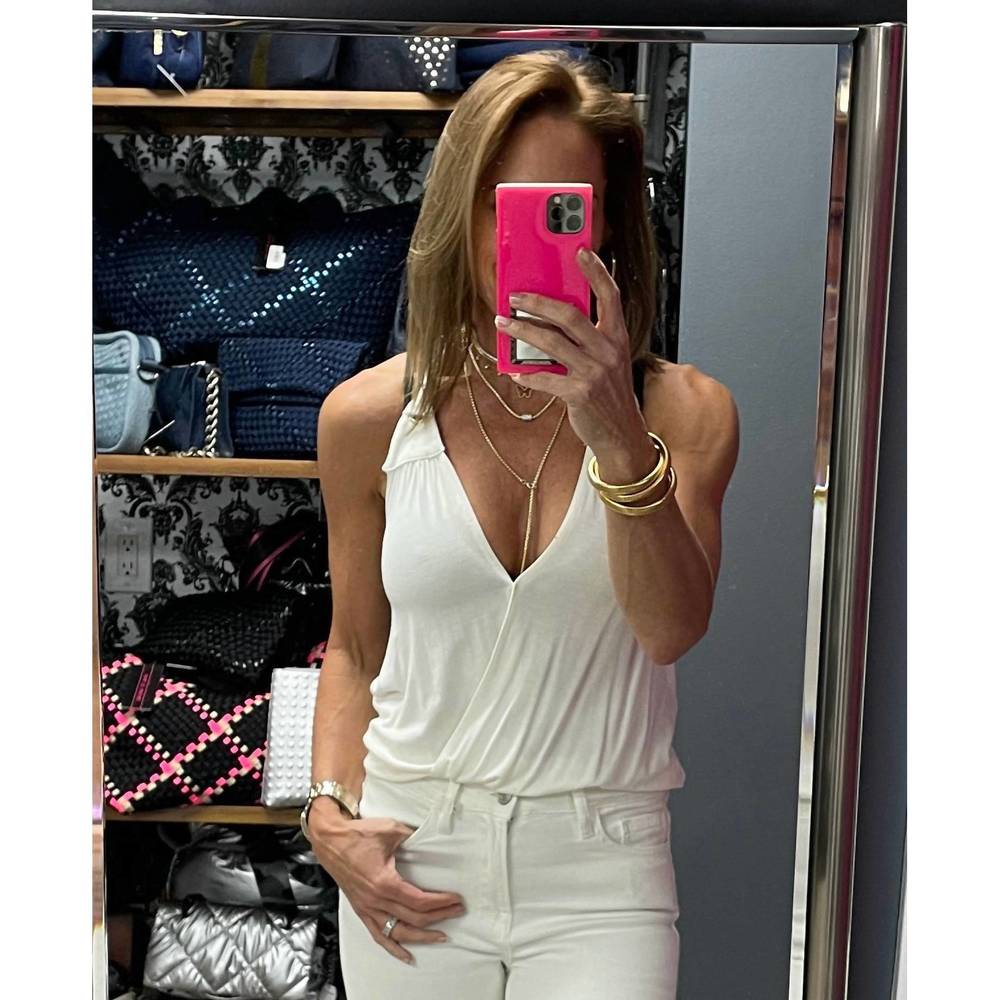 NEW VAVA gia halter top in ivory